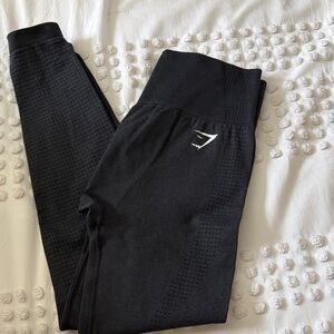 Gymshark Black Seamless High-Rise Leggings with Logo